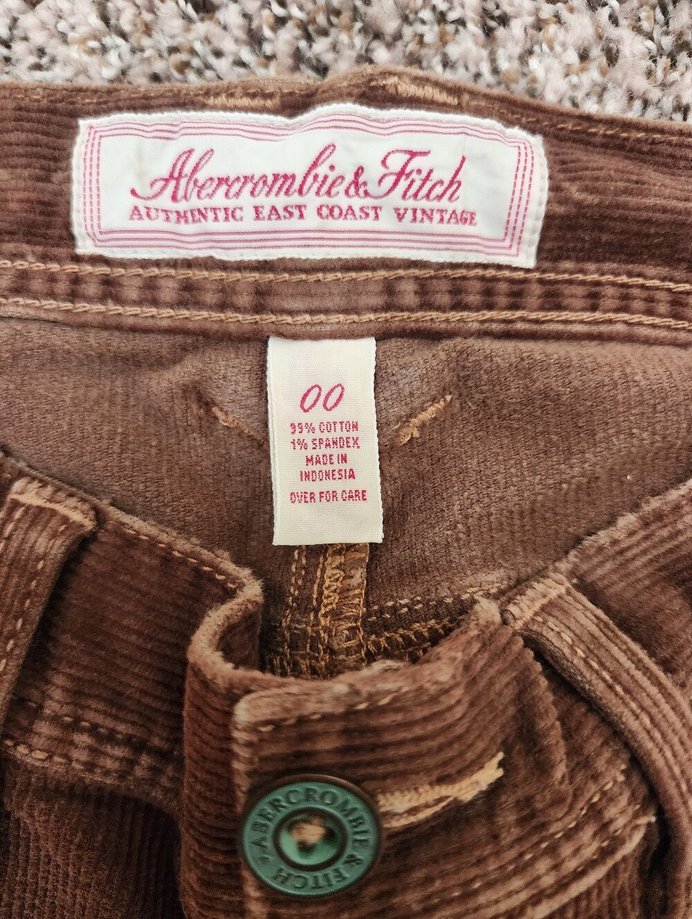 Vintage Abercrombie & Fitch Chocolate Brown Flare Pants - Picture 7 of 10